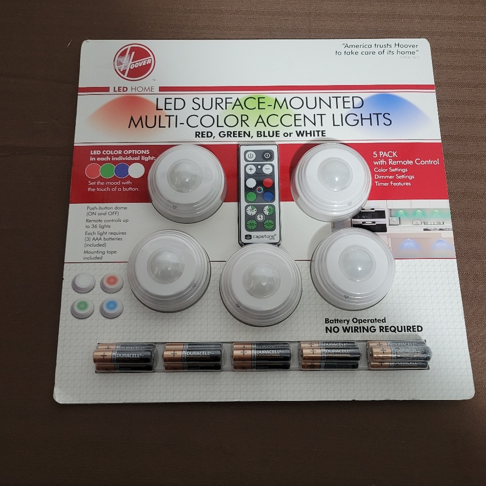 Hoover LED Surface-Mounted Multi-Color Accent Lights